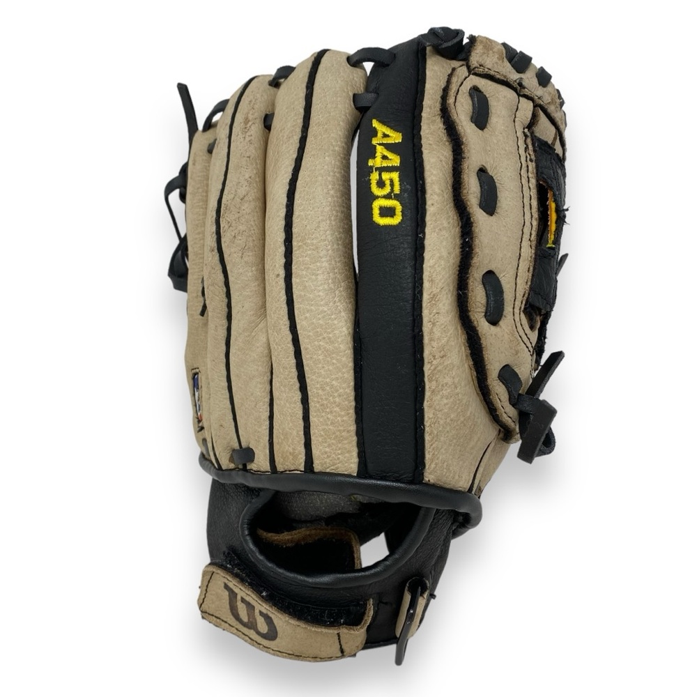 WILSON A450 10” T-Ball Baseball Glove Right Hand Throw EZ Snap Genuine Leather
